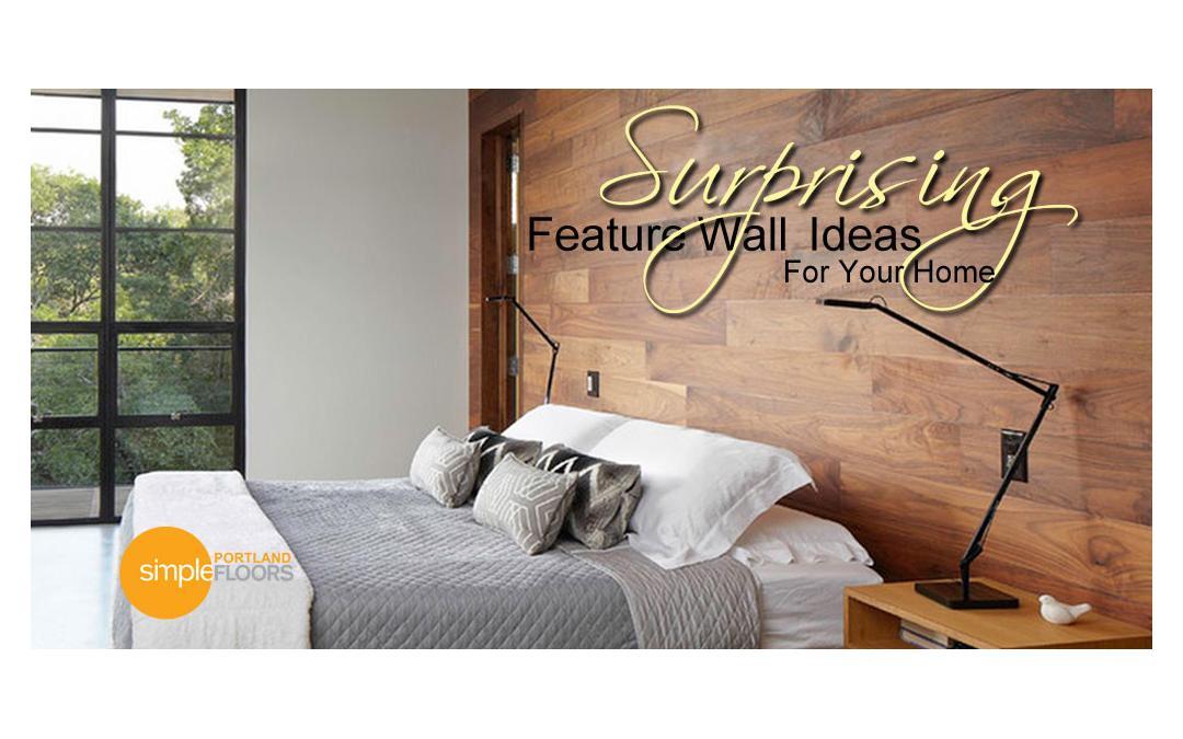 Feature walls using hardwood flooring