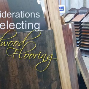 considerations for selecting hardwood flooring