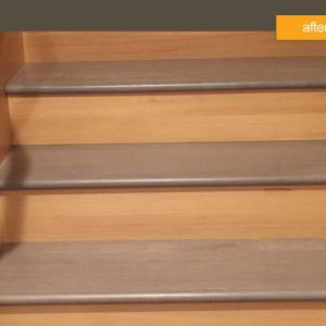 Hardwood floors instead of carpet on stairs