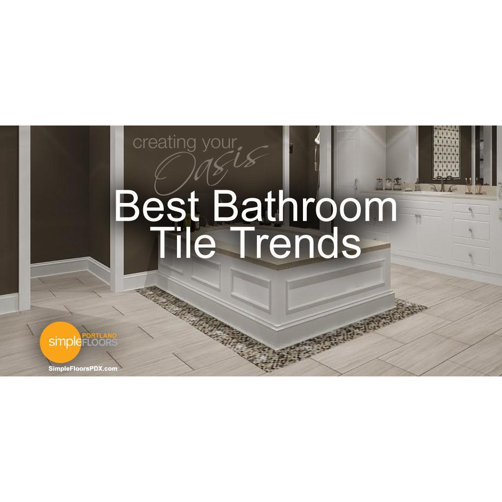 The hottest trends in bathroom tile