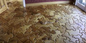 expensive custom hardwood flooring puzzle