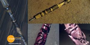 Custom carved walking sticks and canes