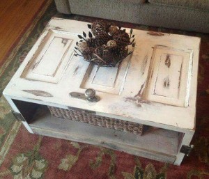 how to make a Coffee Table out of an old wood reclaimed door