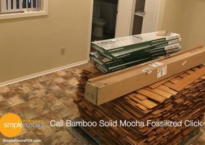Cali Bamboo Solid Mocha Fossilized Click Flooring