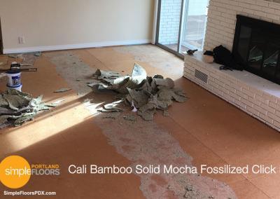 Cali Bamboo Solid Mocha Fossilized Click Flooring 7/16" x 3 - 3/4"