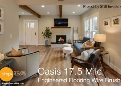 Wire Brushed Engineered Wood Floors - Oasis
