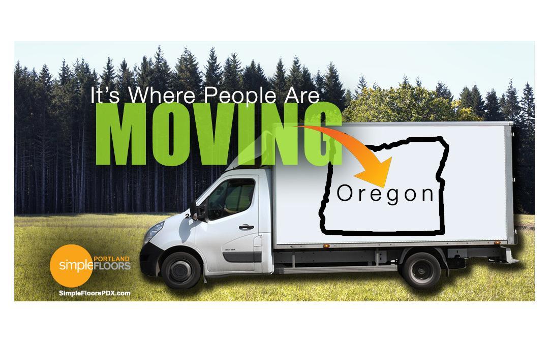 Oregon ranked second for moves into the state