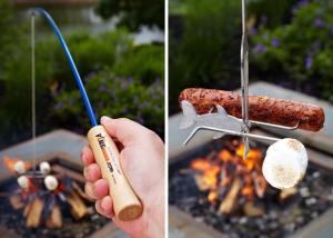 Marshmallow and Hot Dog Roasting Fishing Rod - Cool Camping Gear