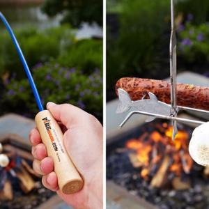 Marshmallow and Hot Dog Roasting Fishing Pole