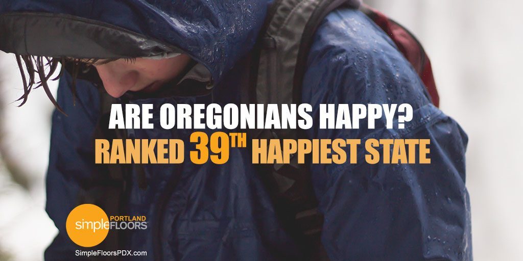39th happiest state - Oregon
