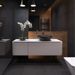 Dark and Sultry Bathroom Design