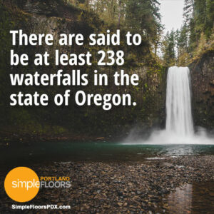 How many waterfalls in Oregon?