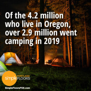 A lot of Oregonians go camping