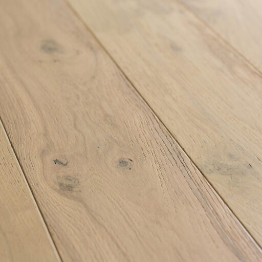 Closeup - Naturally Aged White Mist Engineered Hardwood Floor - Oak