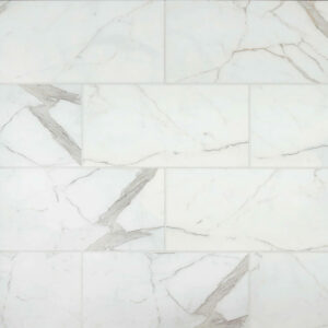 Bedrosians Calacatta 12" x 24" Rectangle Marble Tile
