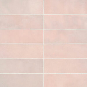 Bedrosians Cloe Pink 2.5" x 8" Glossy Ceramic Wall Tile