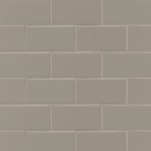 Bedrosians Traditions Taupe 3"x6" Gloss Matte Ceramic Tile