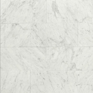 Bedrosians White Carrara 12" x 24" Rectangle Honed Marble Tile