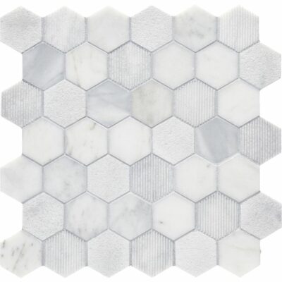 Arizona Tile - CS - Calacatta Gris Hex 2X2