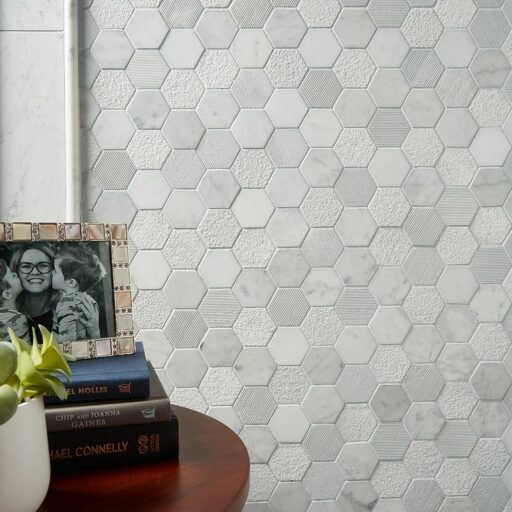 Arizona Tile - CS - Bianco Venatino Hex2X2
