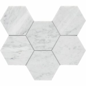 Arizona Tile - CS - Bianco Venatino Hex 4x4